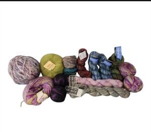 Luxury Mohair Silk Yarn Lot Sandnes Katia Berroco Halo Wool Blend Knit Bundle